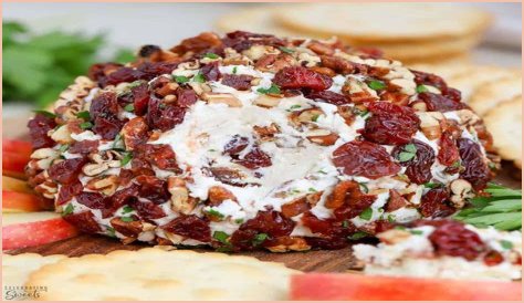 Dried Cherry Pecan Cheese Ball Recipe